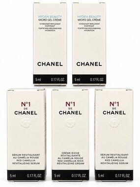 CHANEL Hydra Beauty & N°1 de CHANEL Mini Revitalizing Cream and Serum - White
